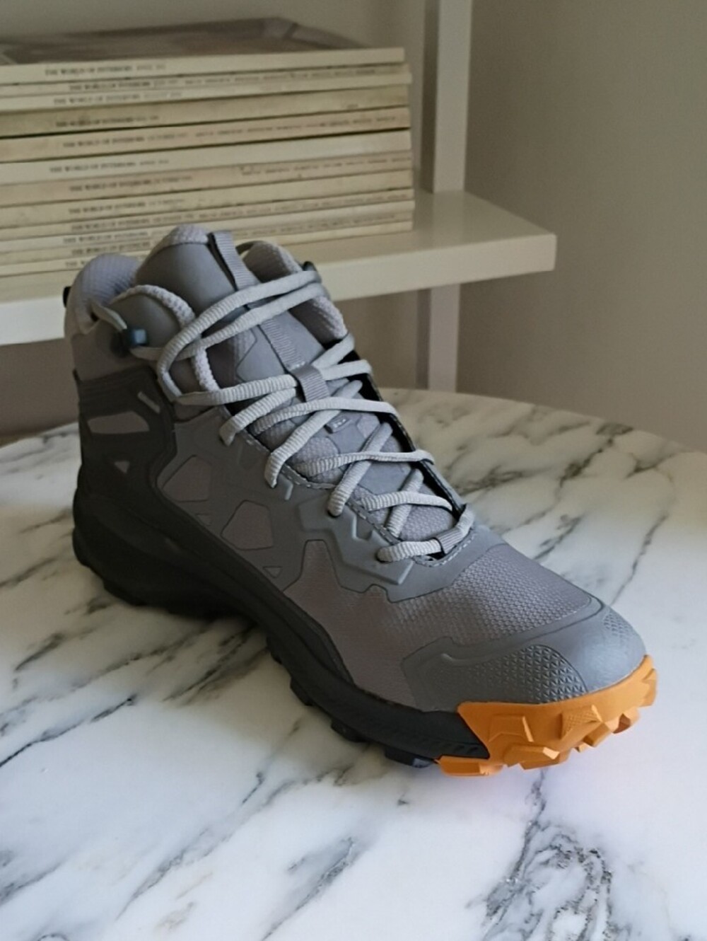 Oboz Men’s Katabatic Mid B-DRY Hazy Grey Waterproof Trail Boots - Picture 7 of 11
